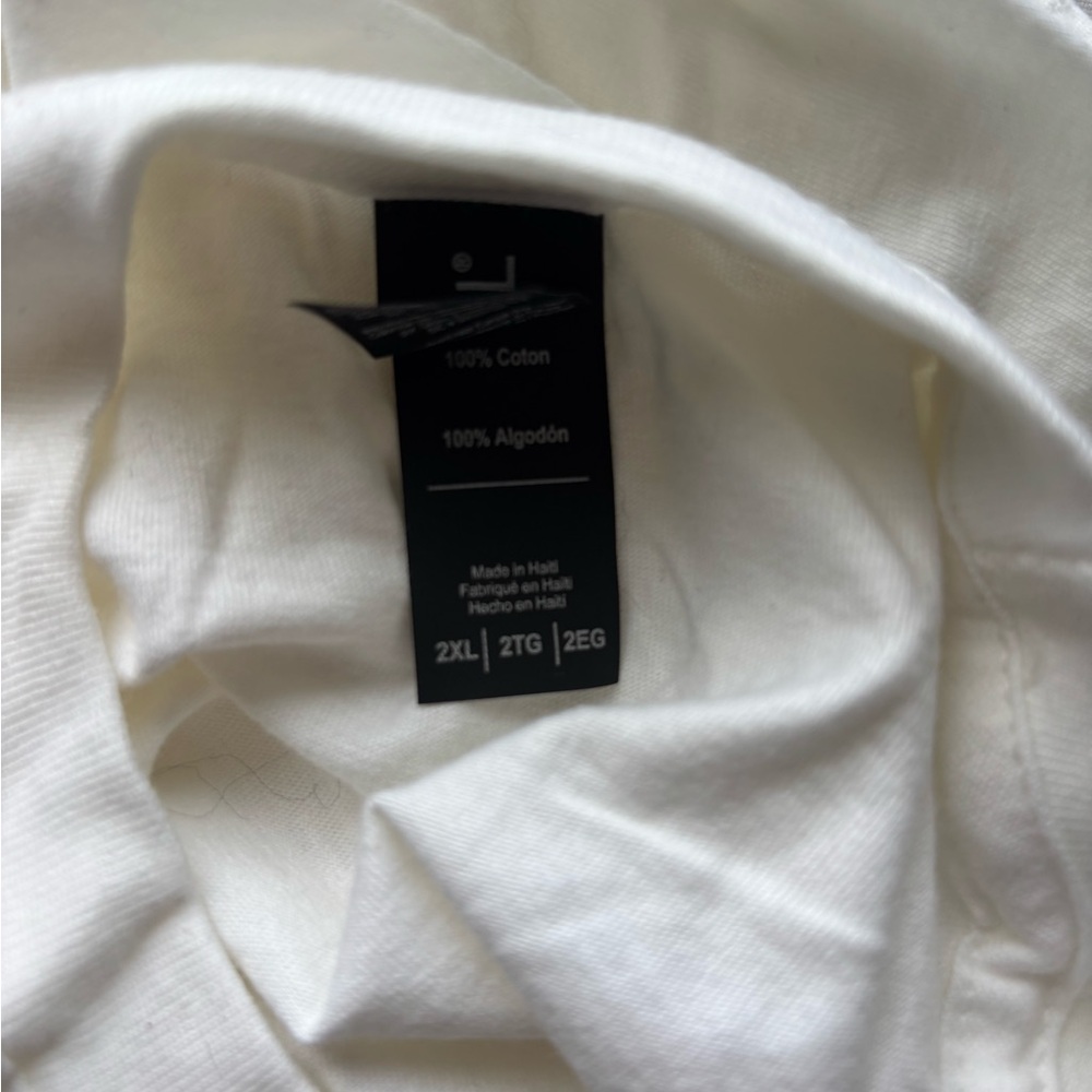Anvil Womens Oversized “Pho Life” Graphic Tee in Cream Sz 2X - Picture 6 of 7